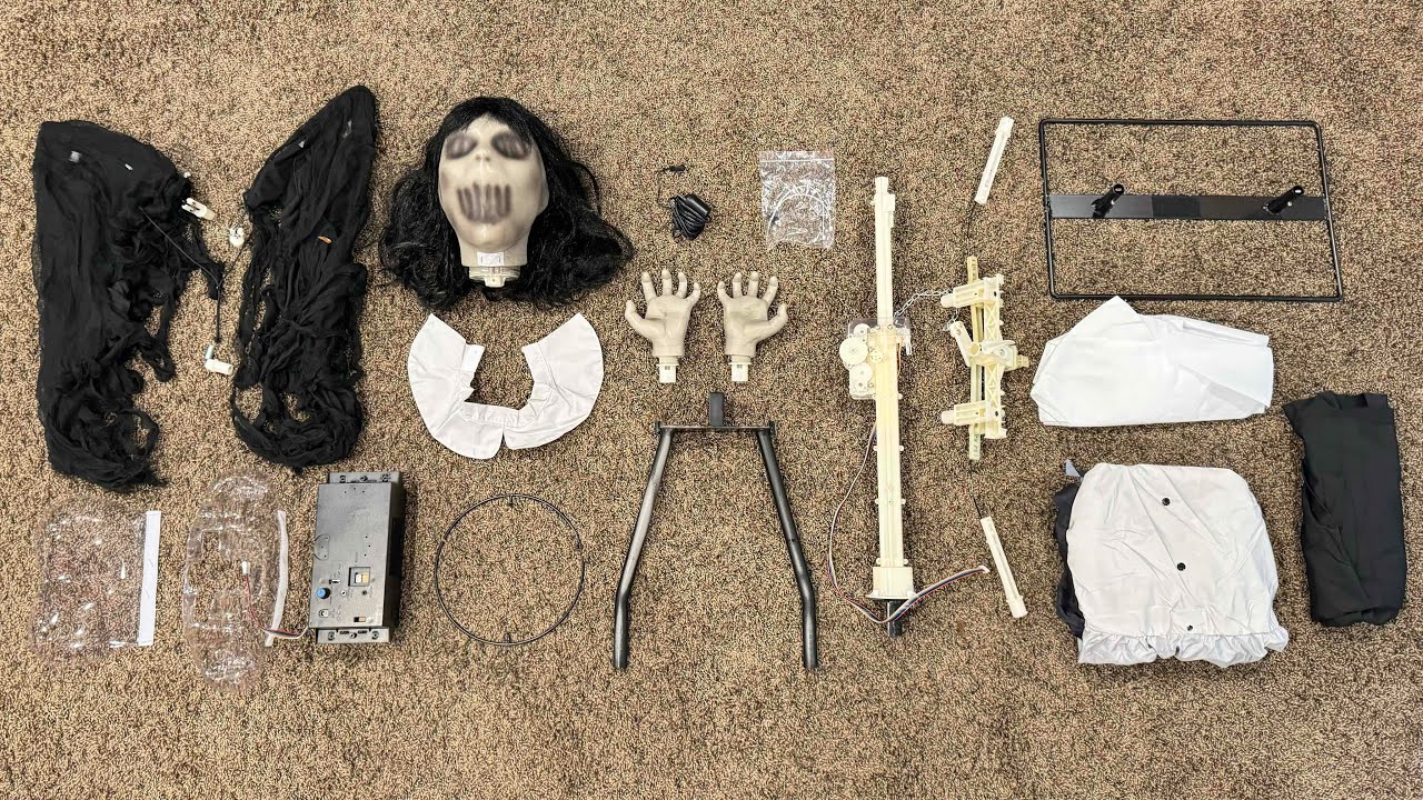 Instructional Setup of Dark Princess - Spirit Halloween 2024 prop