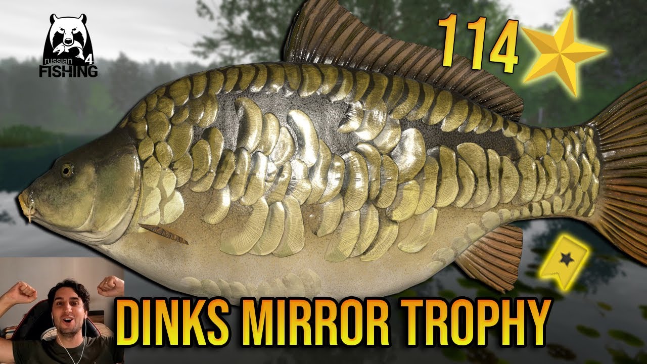 Dinks Mirror Carp Trophy at Copper Lake - Russian Fishing 4