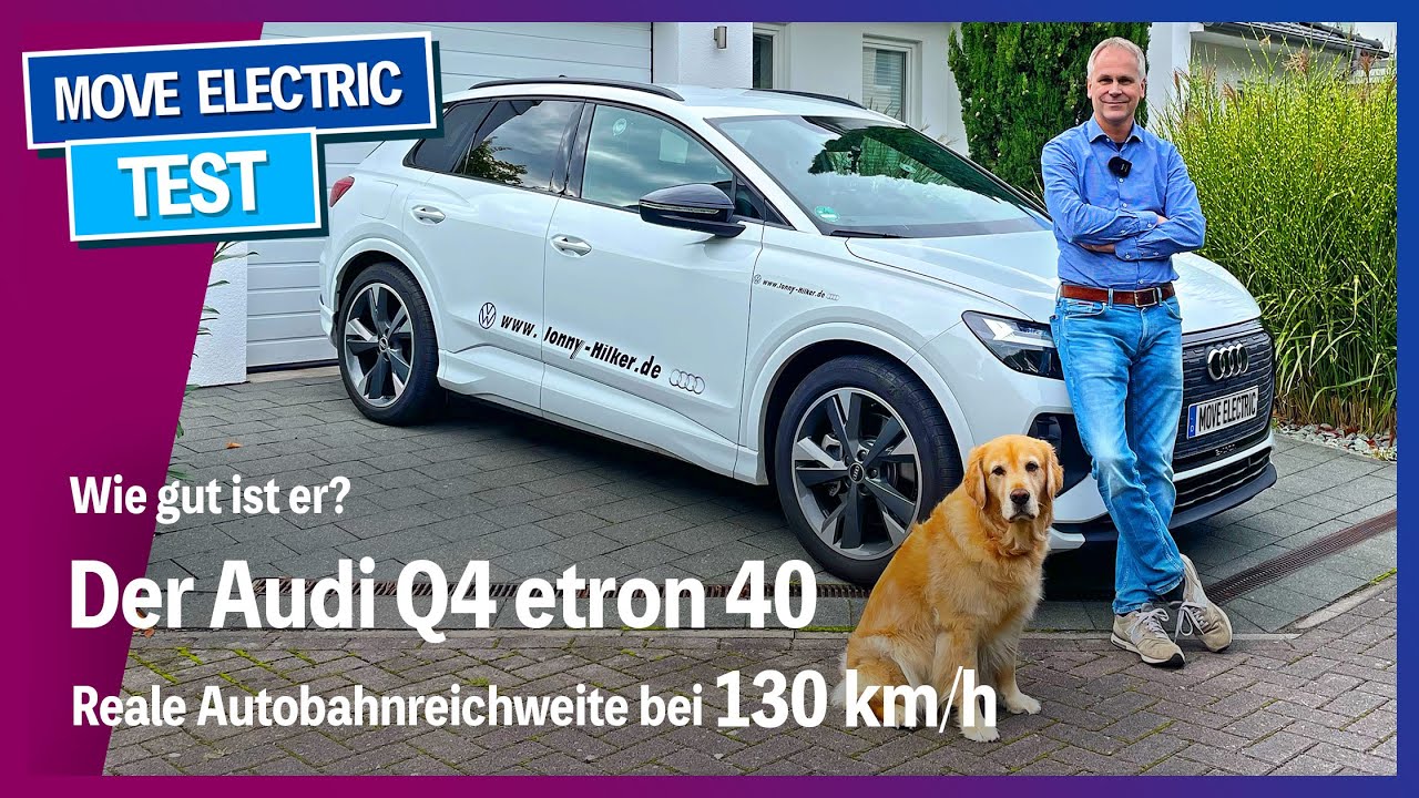 Wie gut ist der Audi Q4 etron? Das Elektro-Kompakt-SUV bei 130 kmh auf der Autobahn, inkl. Ladekurve