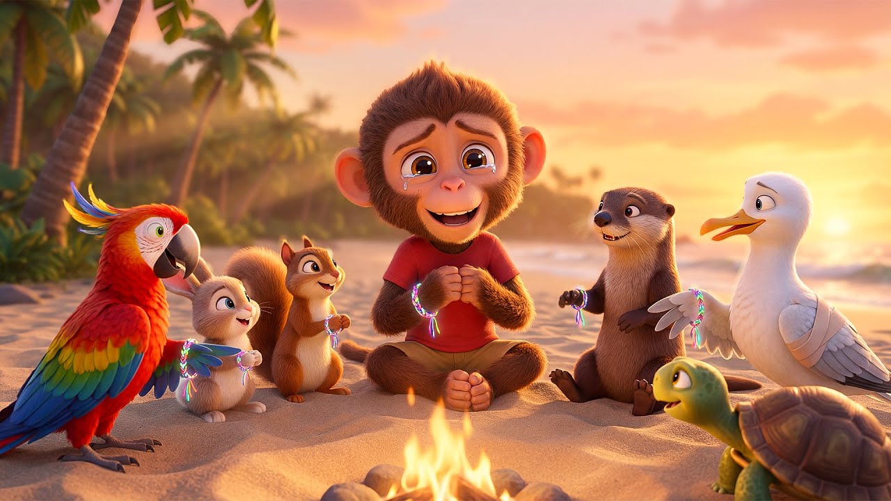 Monkey funny | Island Adventure Story | Finding True Treasure Together | Monkey Cartoon