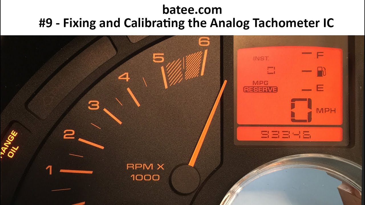 90-96 Corvette #12 - Fixing and Calibrating the Tachometer Gauge (2015)
