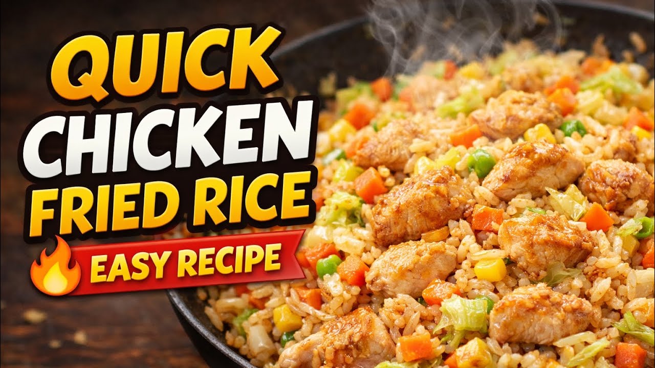 Quick and delicious chicken fried rice Recipie