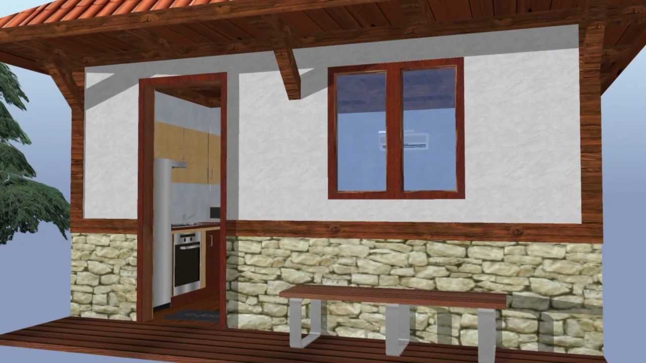 Cube - affordable tiny revival style house model qb-20 (5x4m, 20sq/m)