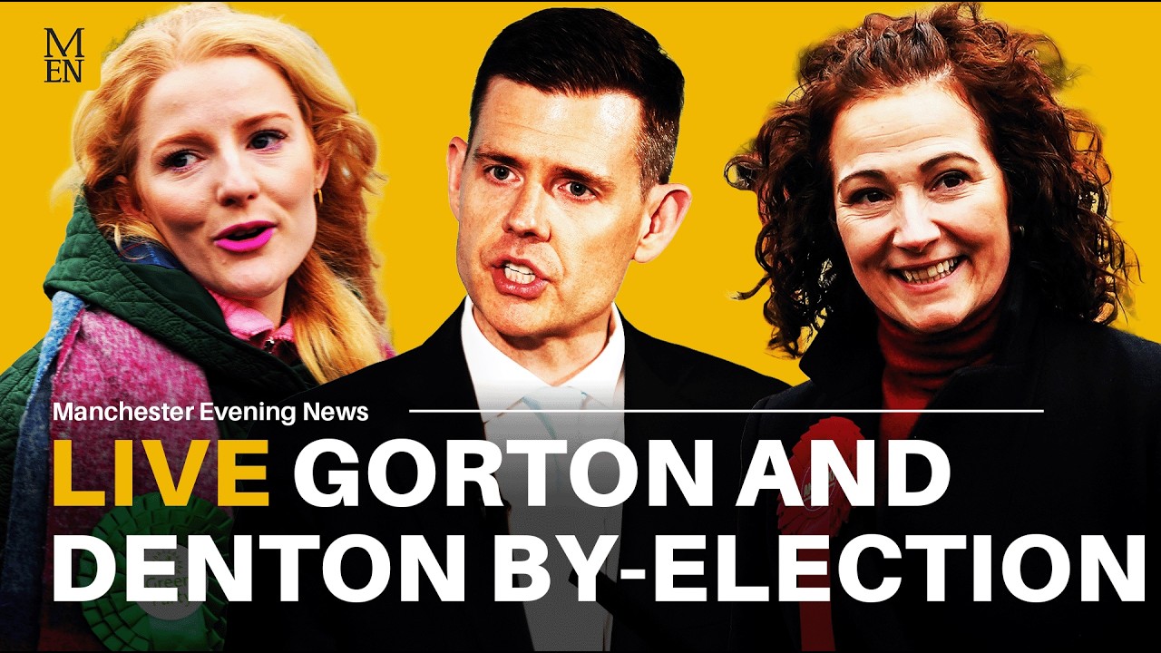WATCH LIVE: Matt Goodwin, Hannah Spencer and Angeliki Stogia compete for Gorton & Denton by-election