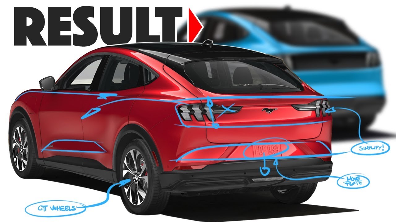 I fix the rear end design of the Ford Mustang Mach-E