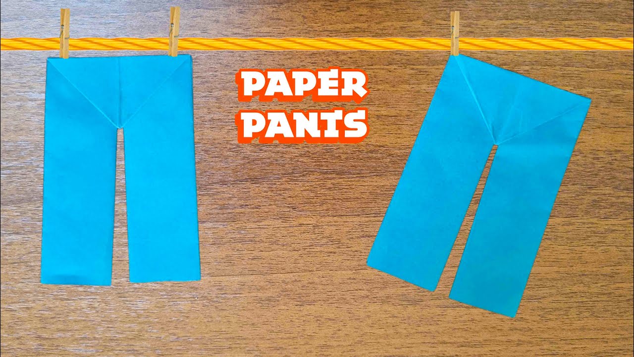 How to Make Paper Pants | Easy Origami Pant