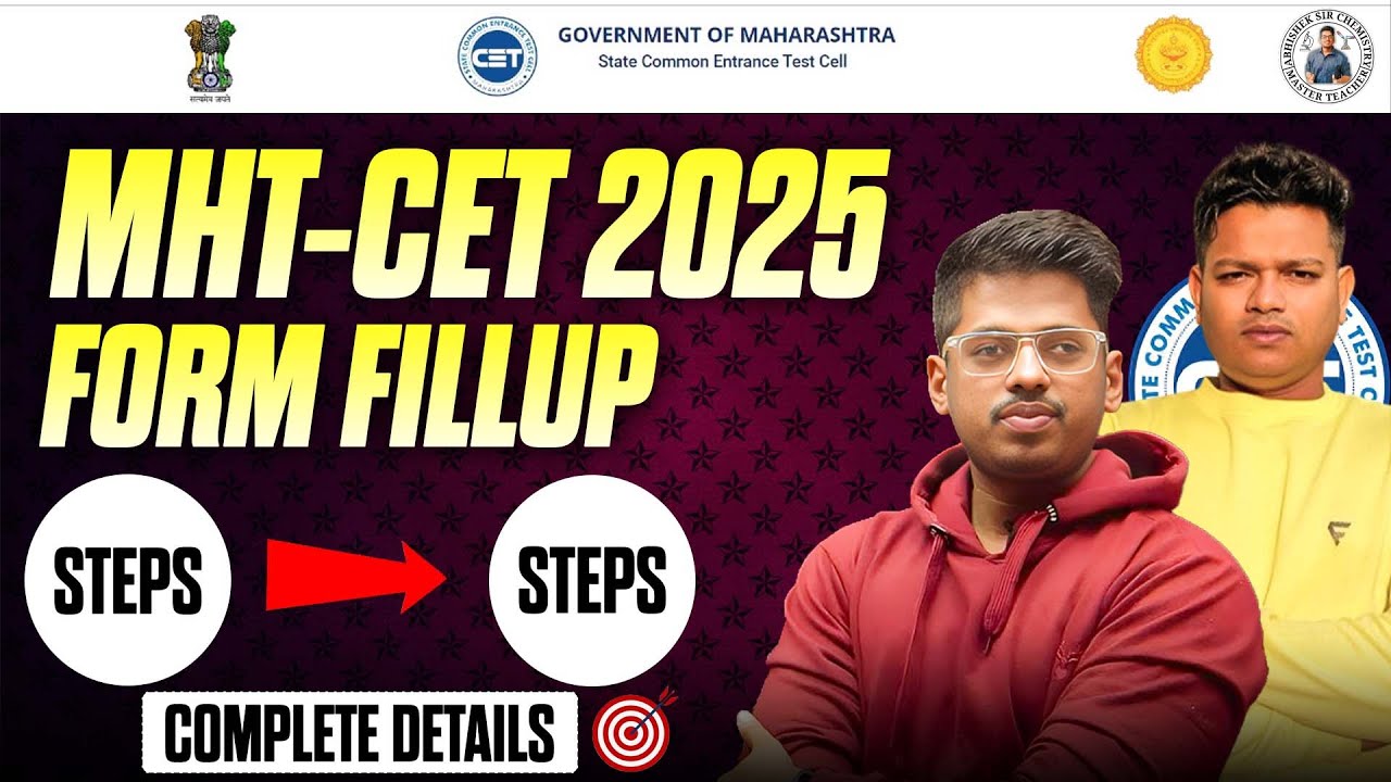 MHT CET 2025 Registration Process Started🔥|Step By Step Complete Tutorial Video💡#mhtcet #asc