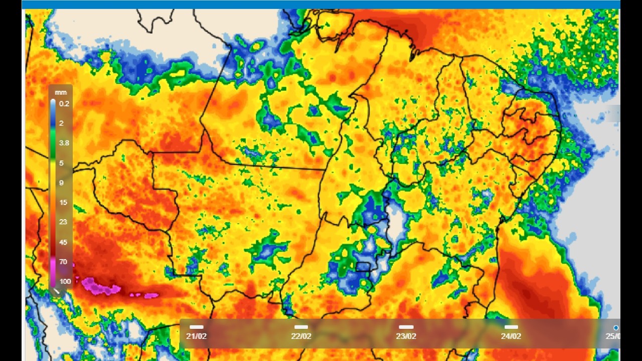 22/02 a 07/03/2026: FORTES CHUVAS EM TODO NORDESTE.