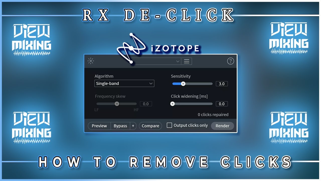 Eliminate Unwanted Clicks and Experience Clean Audio | Izotope RX De-Click Tutorial