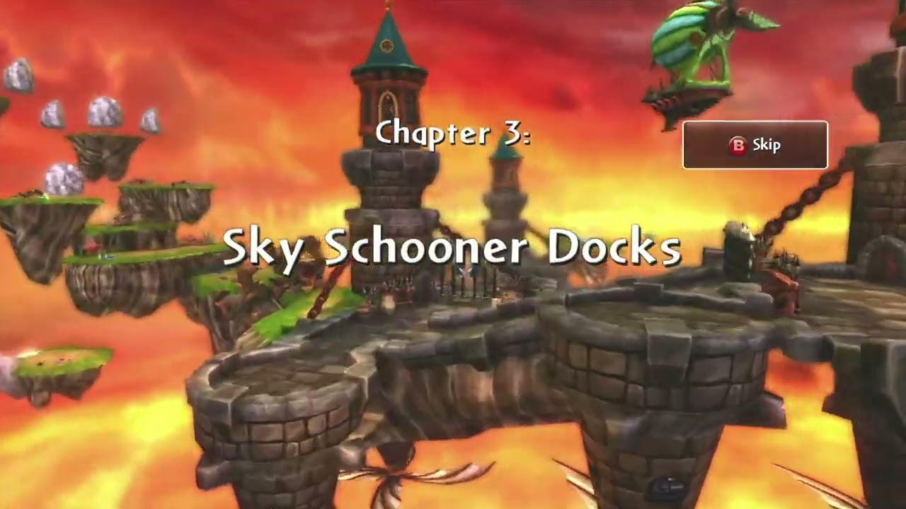 Skylanders Spyros Adventure Chapter 3 Sky Schooner Docks And The Skylanders I Own