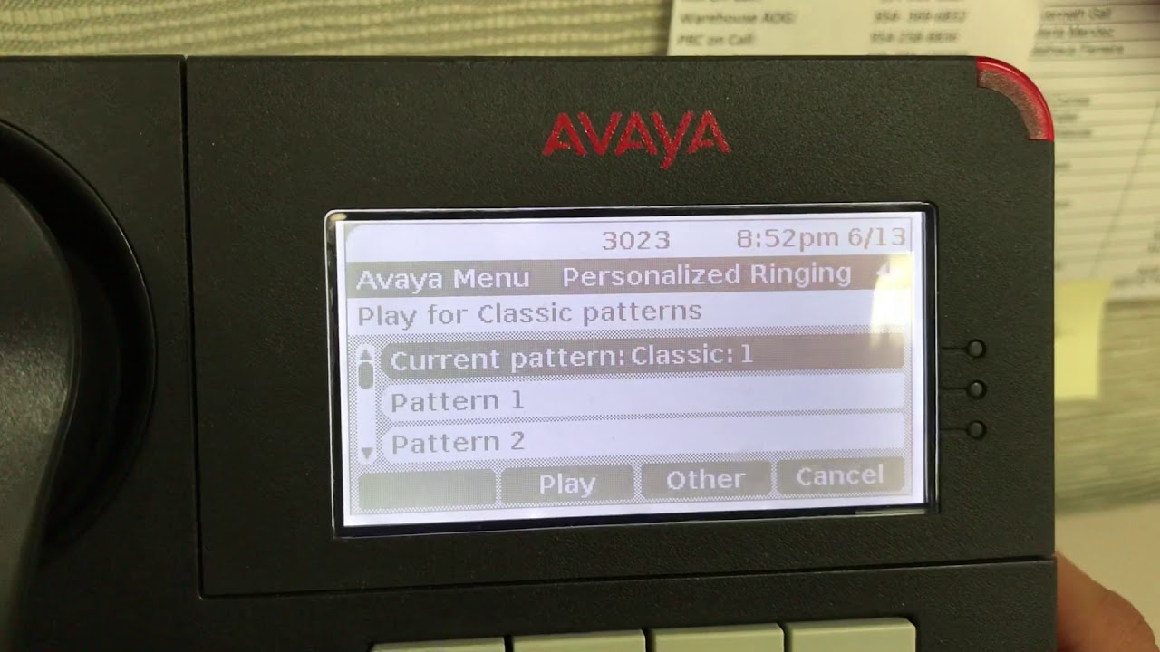 Avaya 9620 Ringtones