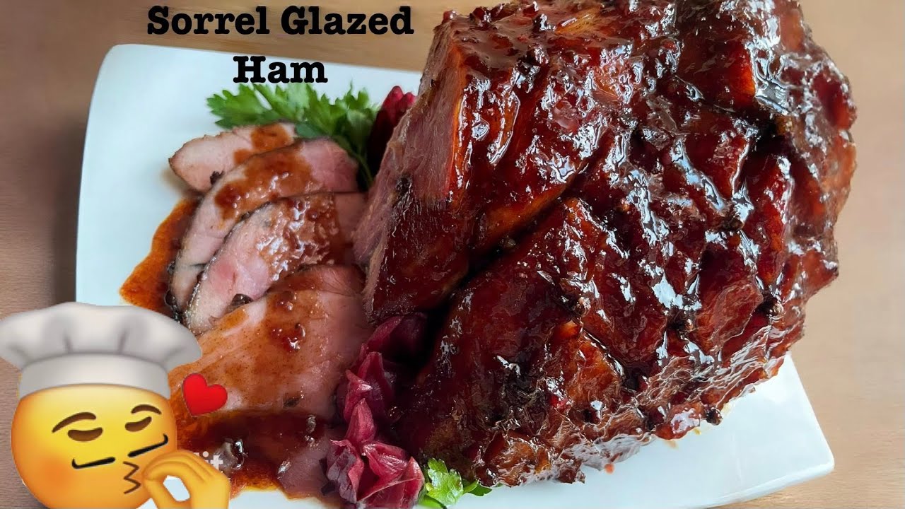 Sorrel glazed ham 