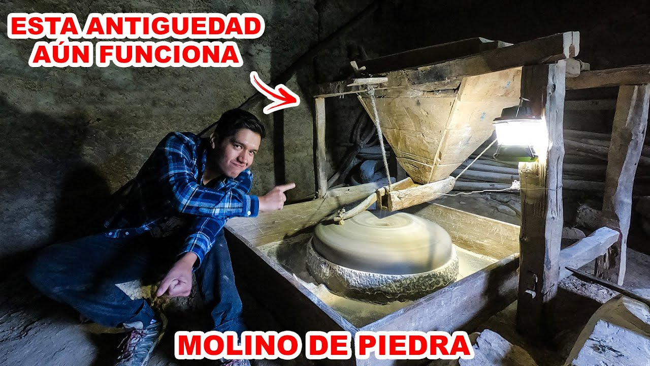 Así funciona un ANTIGUO MOLINO DE PIEDRA en MI PUEBLO ¡Nunca antes visto😱!