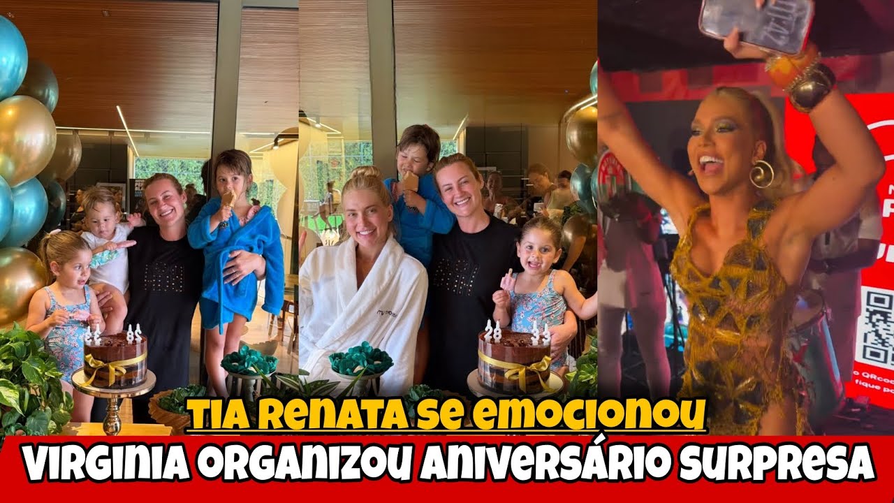 Virginia organizou aniversário surpresa para babá de Maria Alice 