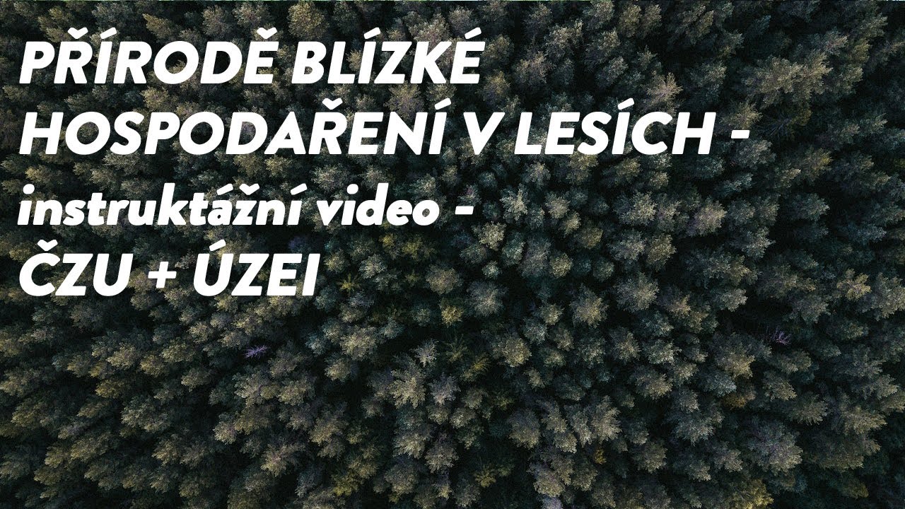 Přírodě blízké hospodaření v lesích - instruktážní video - ČZU + ÚZEI
