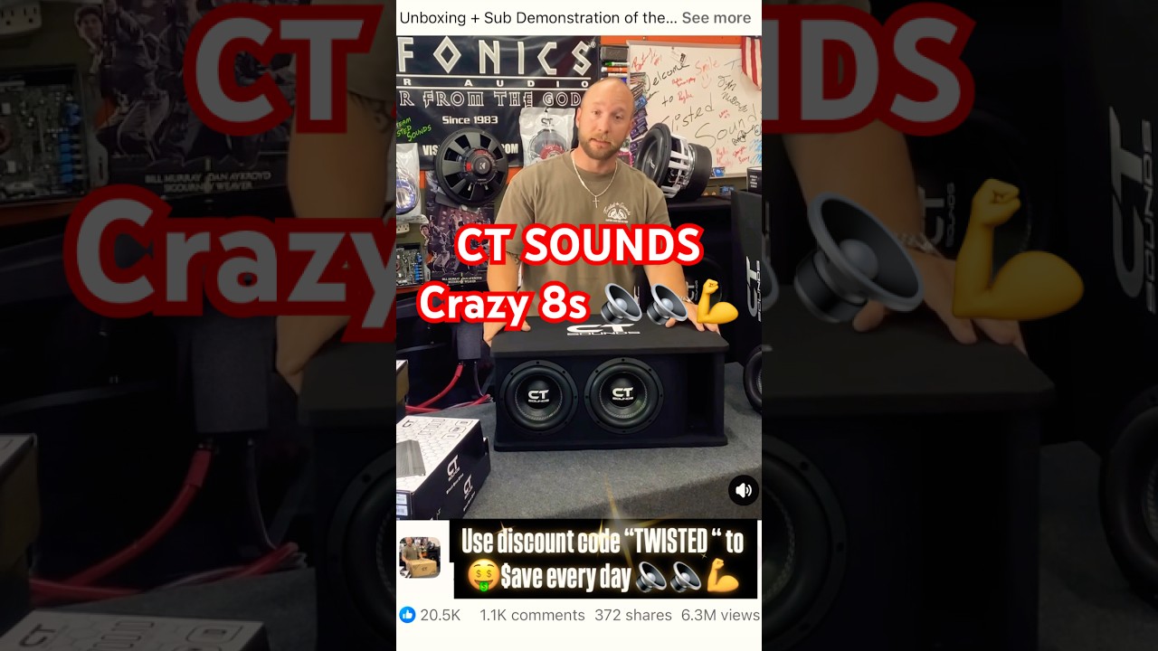 2 little 8s get down 🔈🔈💪 #basshead #teamtwistedsounds #subwoofer #caraudio #ctsounds #spl #bass