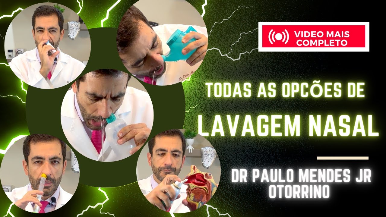 Todas as 5 opções de lavagem nasal com soro. Lavar o nariz em bebe, criança e adultos com catarro