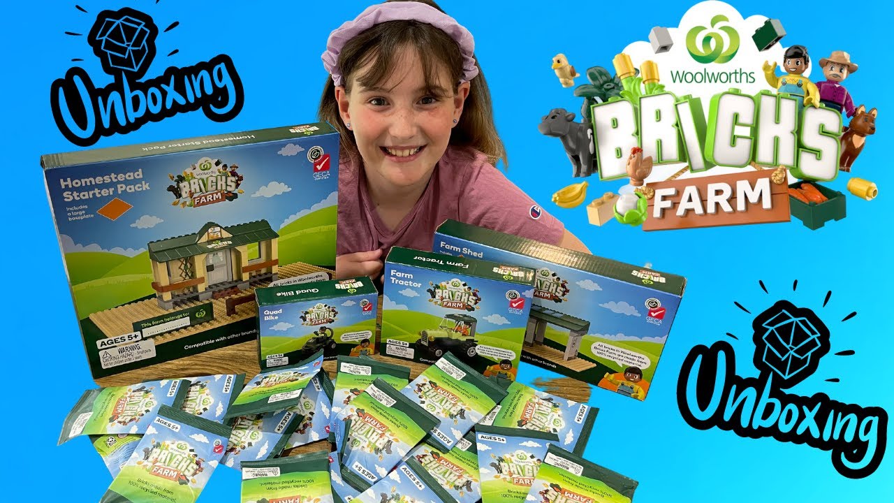 *TOY UNBOXING* WOOLWORTHS BRICKS FARM