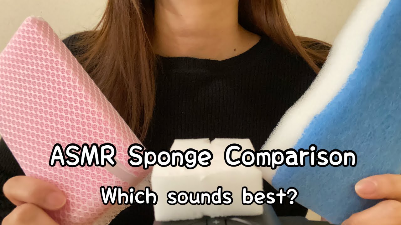 【ASMR】どのスポンジが好き？Which sounds best?