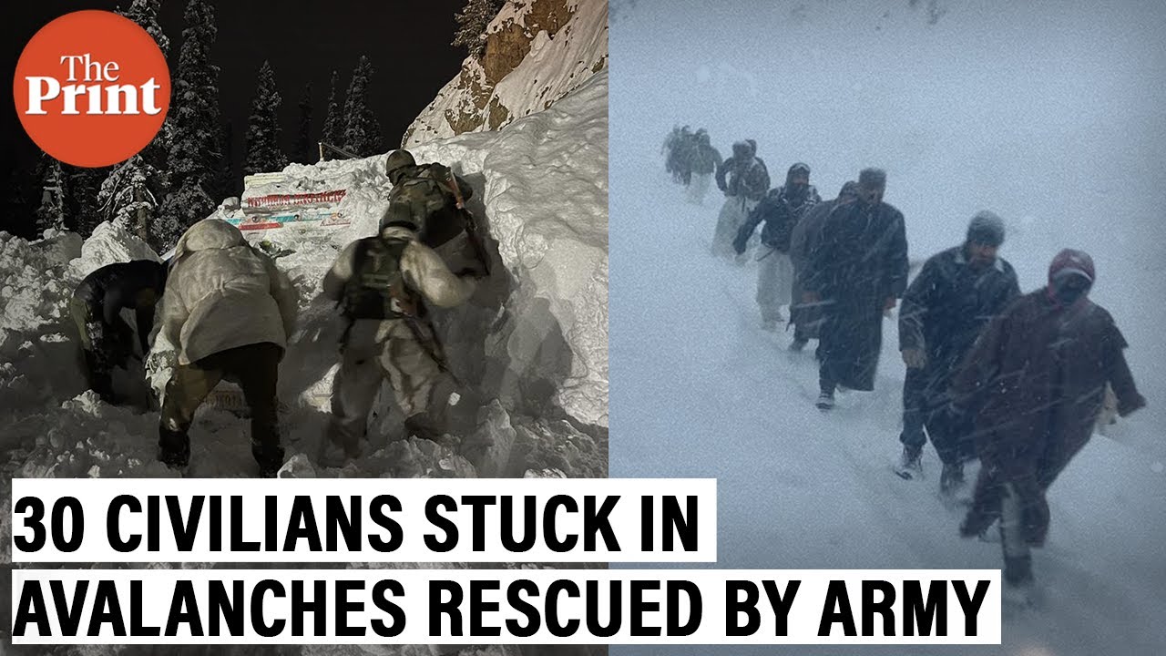 Indian army rescues 30 civilians stuck in twin avalanches in J&K's Tanghdar