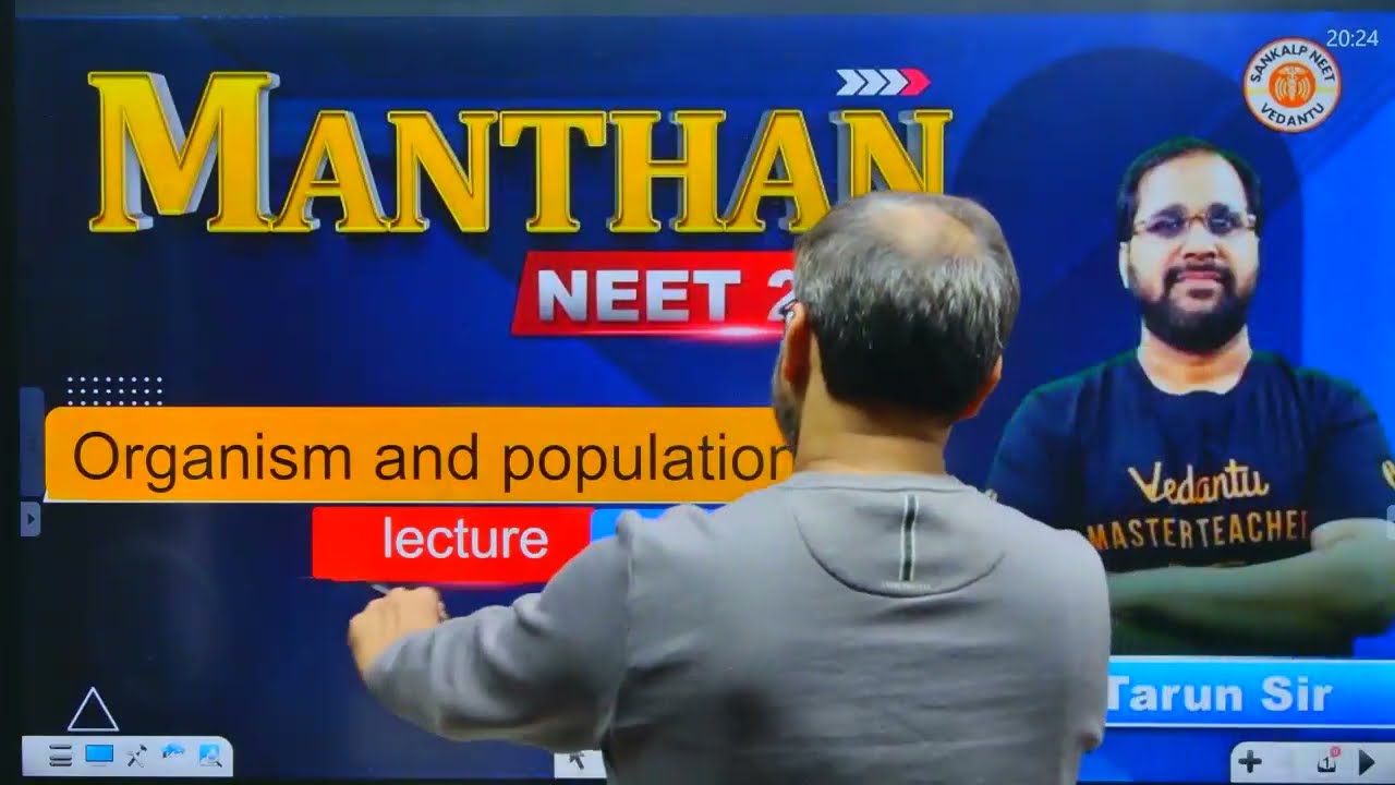 ORGANISM AND POPULATION LEC NO 03 BY TARUN SIR MANTHAN BATCH 