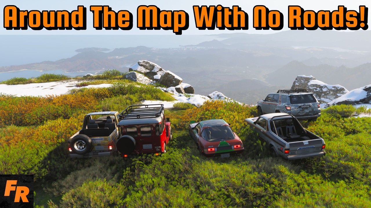 Forza Horizon 6 - Around The Map With No Roads!
