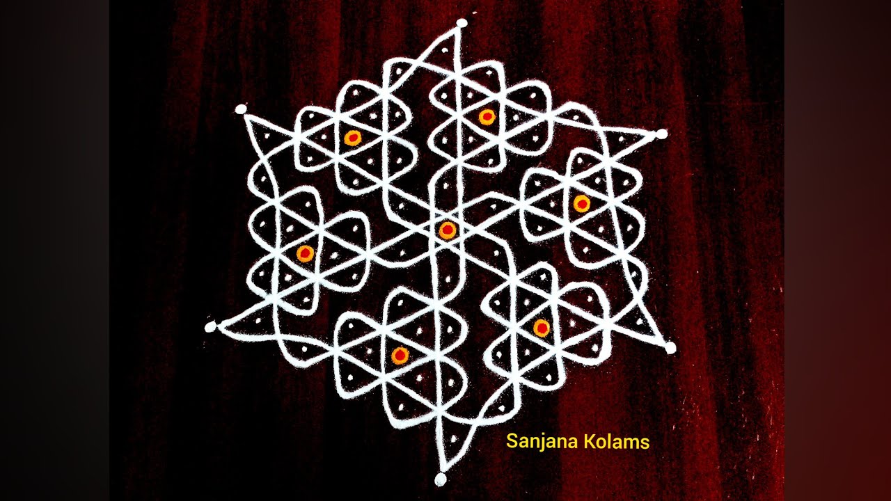 2640. Deepavali Special KambiKolam/LatestChikkuMuggu //FridayRangoli/ PandagaMuggu// FestivalRangoli