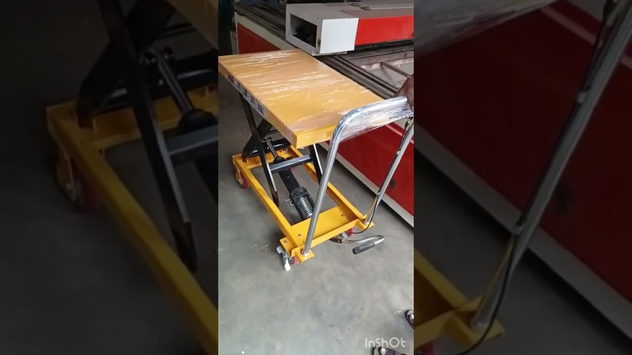 Hydraulic Manual Scissor Lift Table  capacity-500 kg, height-1.5 mtr, #Manualscissorlifttable