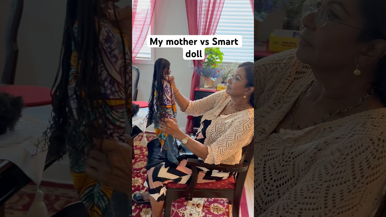 My mother reacts to my new Smart Doll 🤣 #smartdoll #smartdolls #smartdollnews