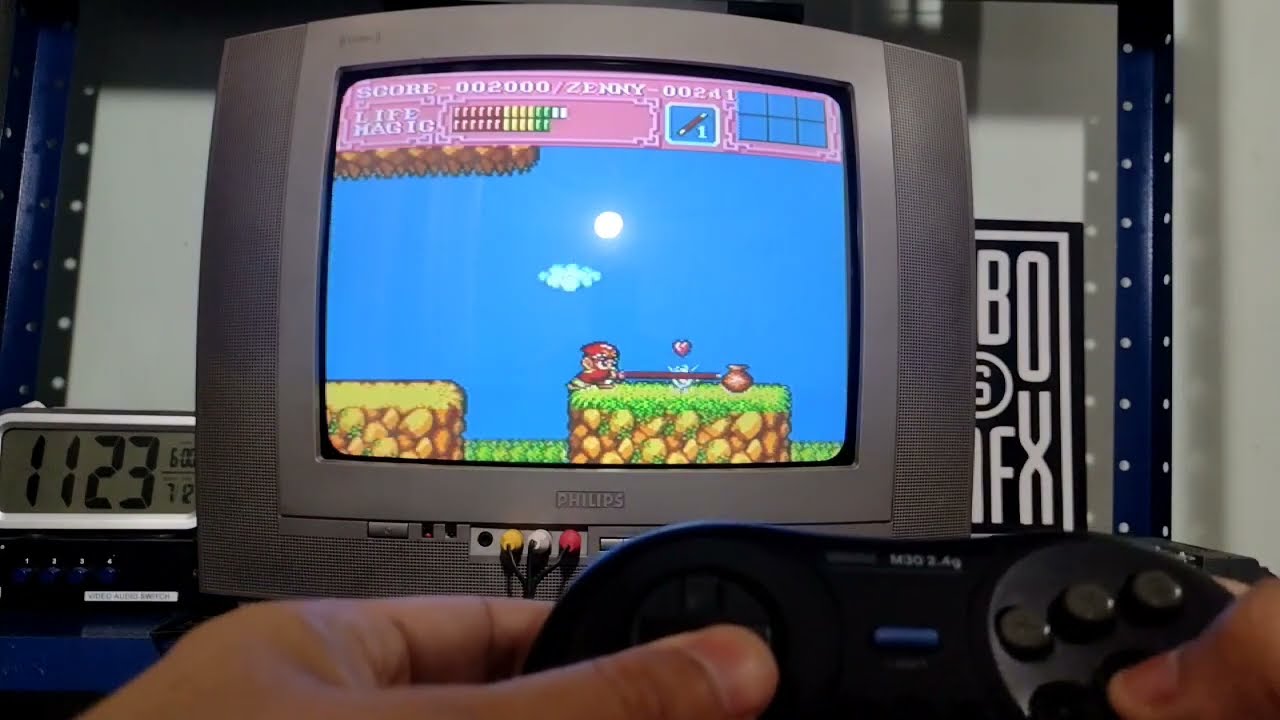 Teste r&aacute;pido: 8BitDo M30 no PC Engine - jogo Son Son II