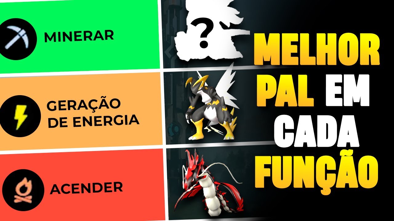 Os MELHORES PALs em cada APTIDÃO de TRABALHO para sua BASE - guia de funções palworld!