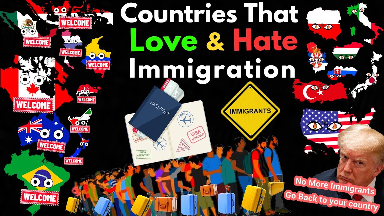 Страны, которые любят/ненавидят иммиграцию (новые данные)