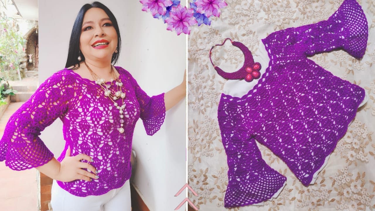 INCREIBLE! TEJE SUPER FACIL Y RAPIDO ESTA BLUSA 