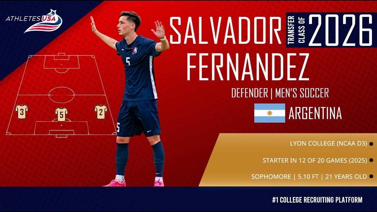 Men's Soccer | Defender | Salvador Fernandez, Argentina | Highlights | Transfer 2026