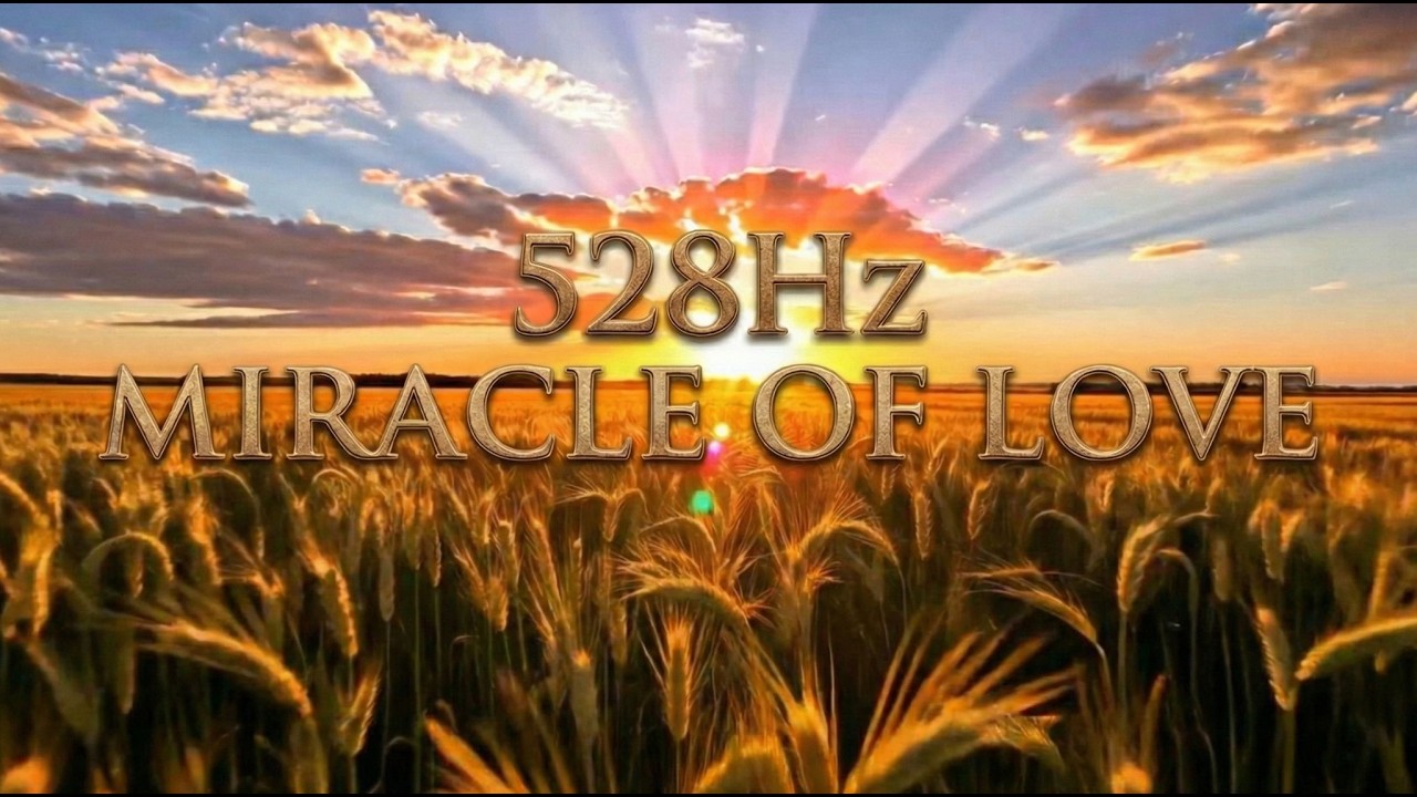 528Hz 愛的頻率：沐浴在太陽的奇蹟中，開啟身體轉化開關｜解決焦慮、細胞修復音樂｜4K 寫實黃金麥田