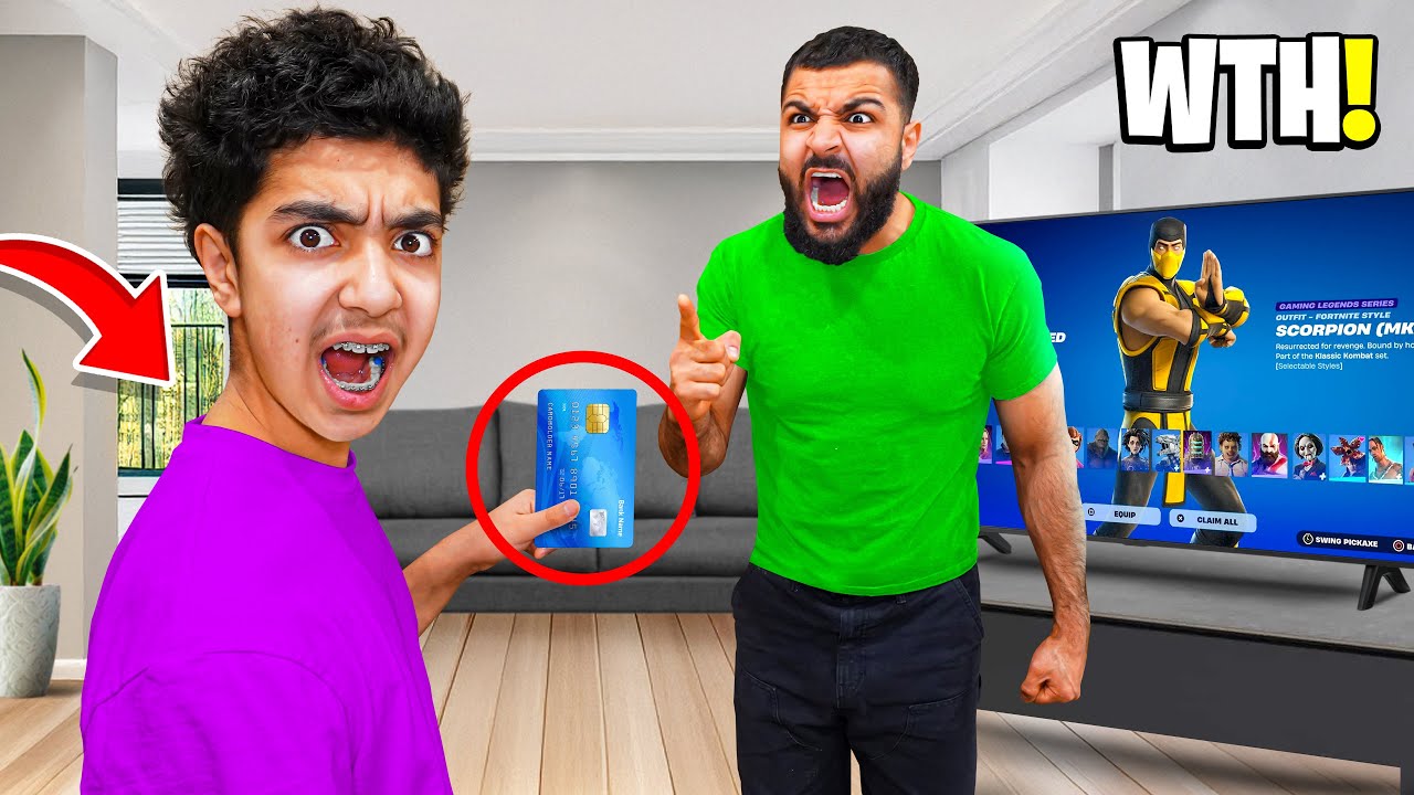 He Got CAUGHT In My House STEALING My Credit Card To Buy V-Bucks! (FORTNITE!)