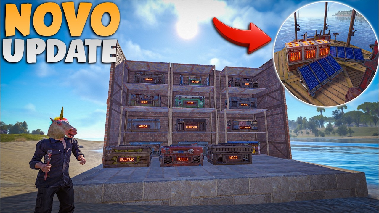 RUST: NOVA ATUALIZA&Ccedil;&Atilde;O DE MAR&Ccedil;O! 🚀 OTIMIZA&Ccedil;&Atilde;O E GRANDES MELHORIAS