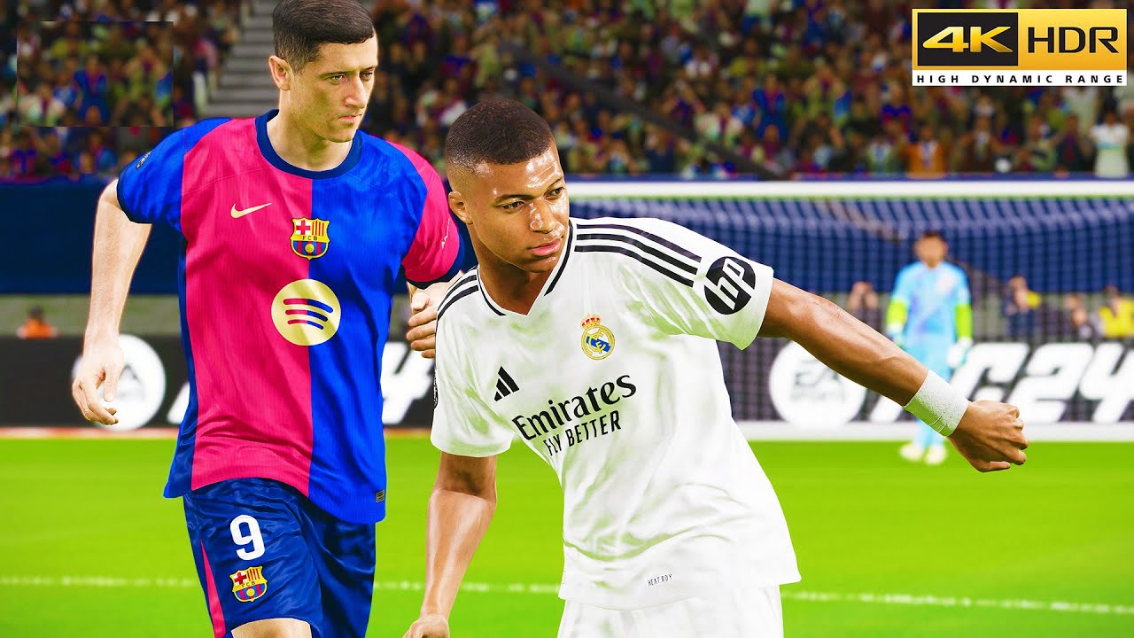 PES 2025 | Real Madrid vs Barcelona | Realistic El Clasico A.I. PREDICTION @ 4K 60FPS HDR