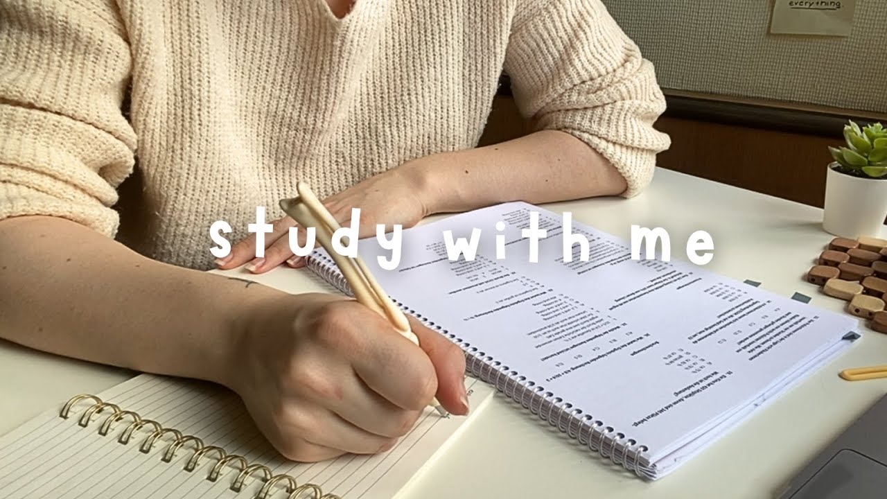 STUDY WITH ME ✨ | 2-Hour Physics & Math Flashcards (No Music, No Break, DeepFocus) premed journey