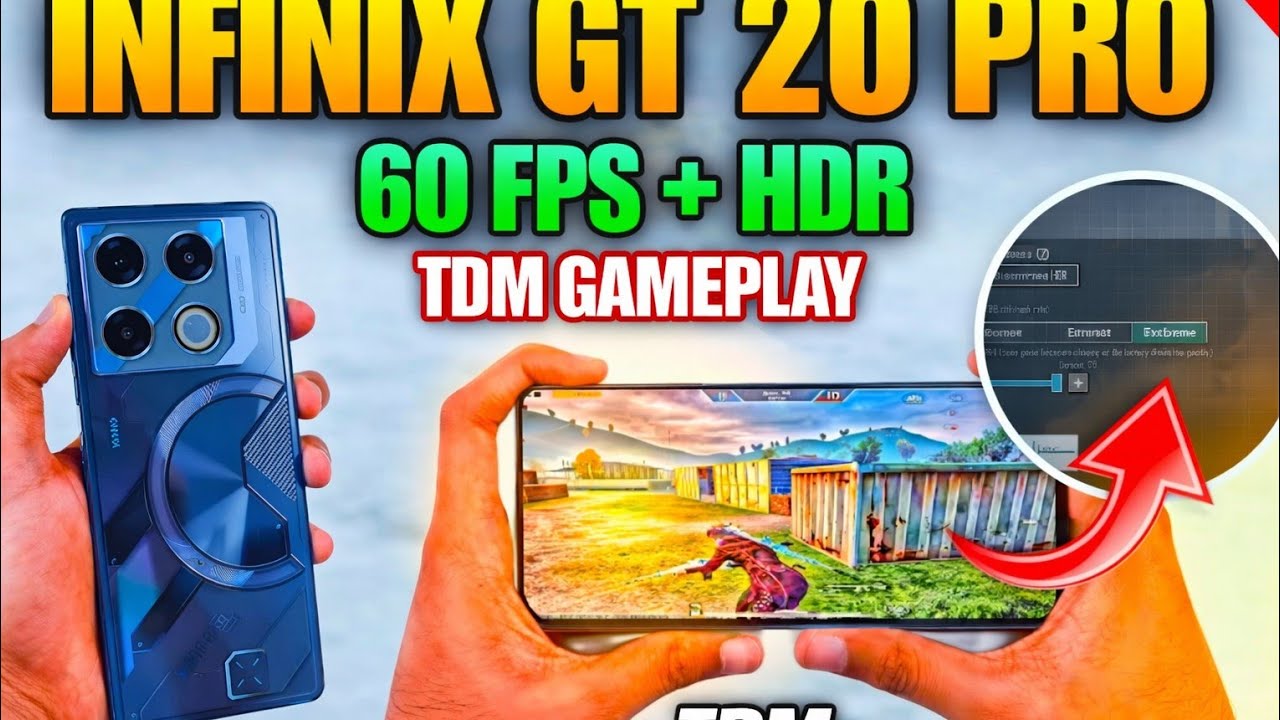 📱 Infinix GT 20 Pro | 60 FPS + HDR | TDM  PUBG Mobile Gameplay 