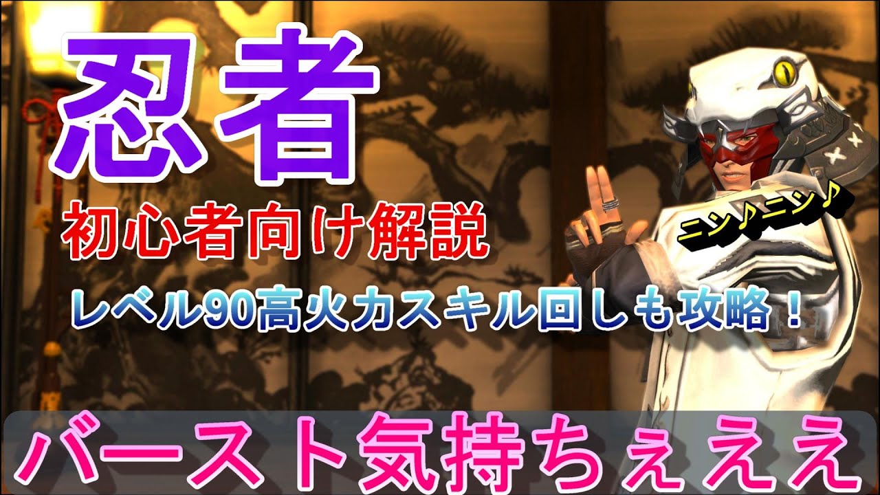 [FF14]忍者解説！初心者～上級者対応！レベル９０スキル回し攻略！※パッチ6.2時点