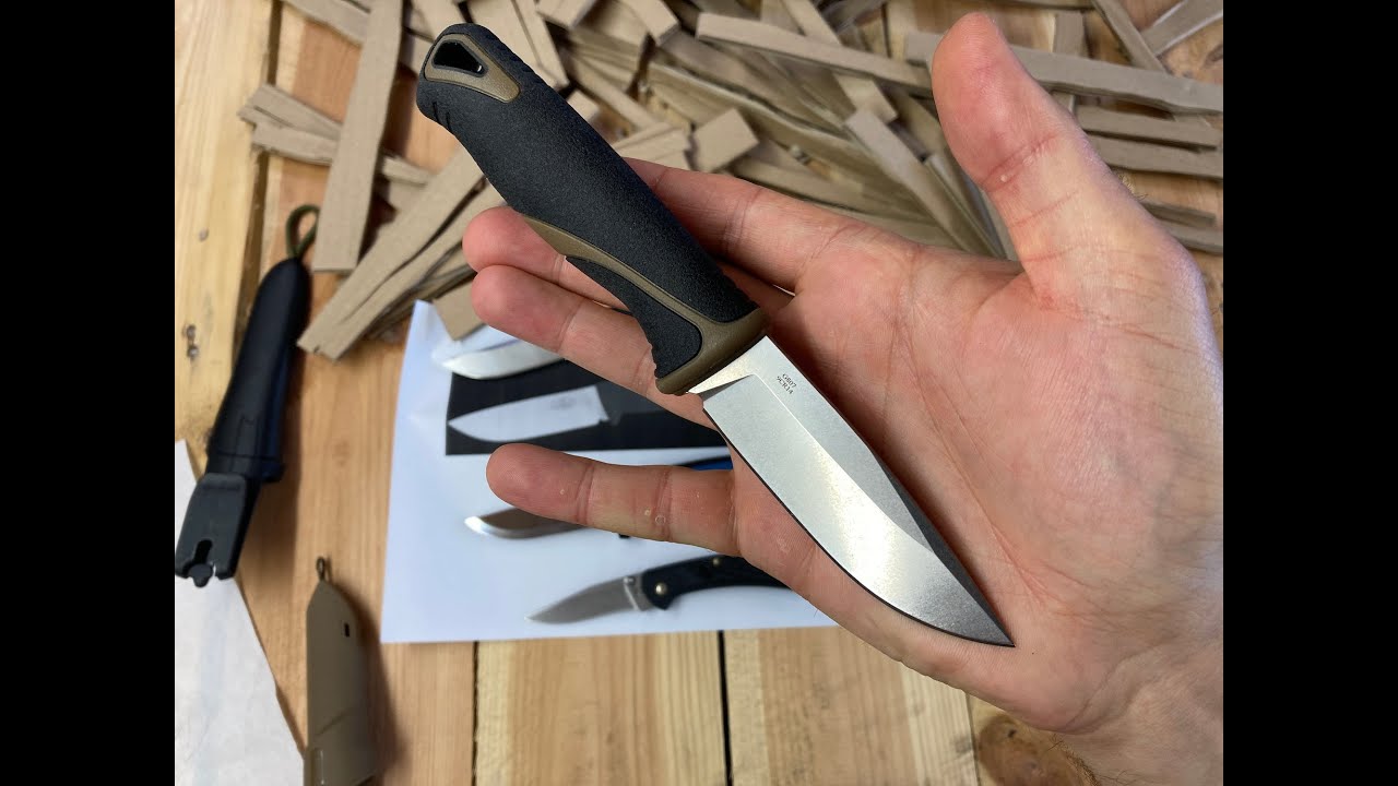 Fallkniven F1 for limited budget, that's Ganzo G807 with 9cr14 steel. Edge retention test.