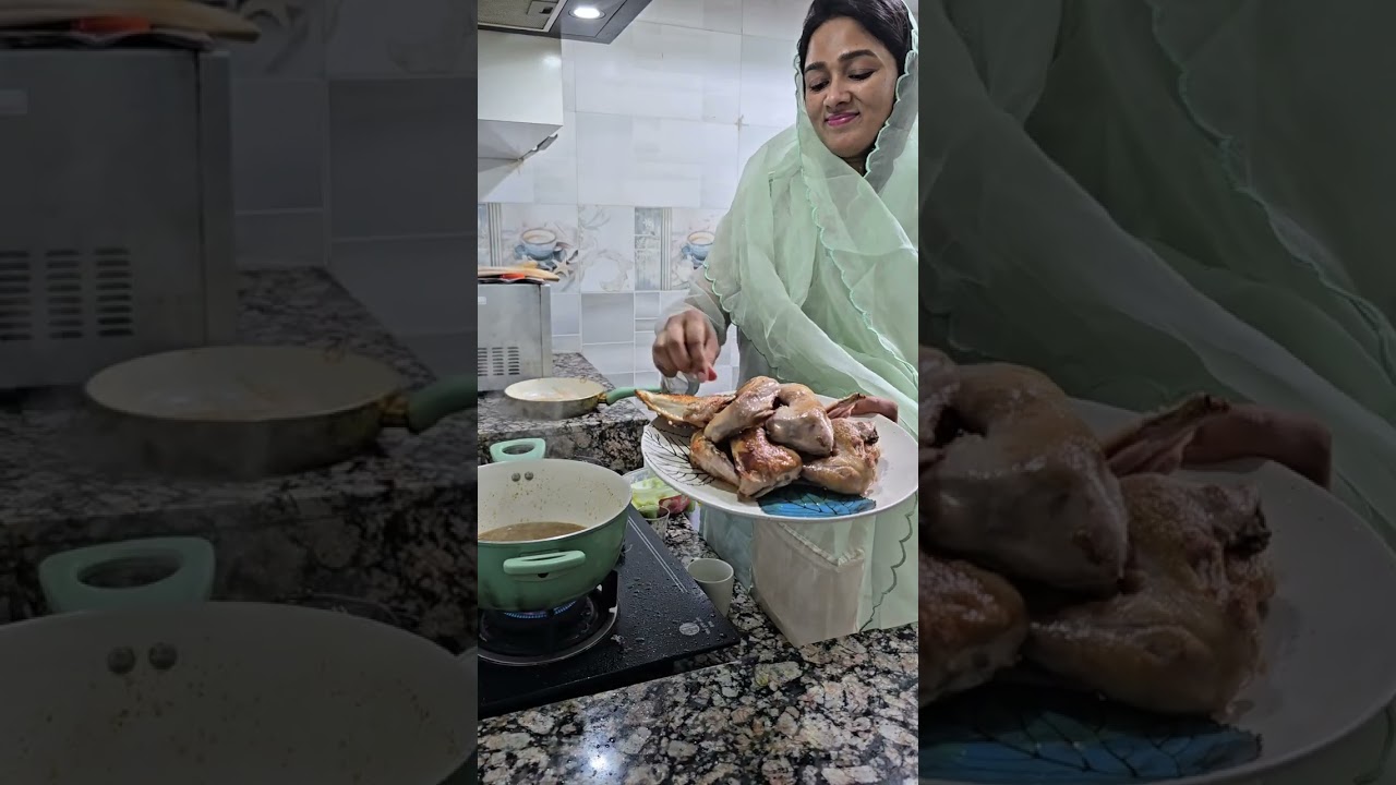 দেশি মুরগী দিয়ে চিকেন প্লাউ 🐓