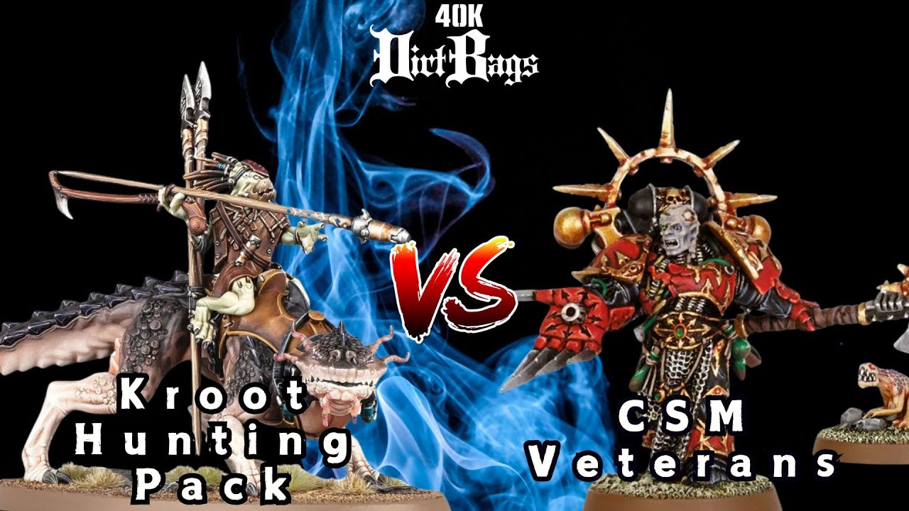 Kroot Hunting Pack vs CSM Veterans | Pariah Nexus Competitive | Warhammer 40k Battle Report