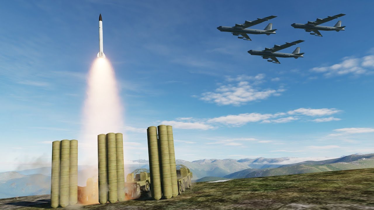 S-300 Air Missile Defense System Shot Down F-15E, Tu-22M3, B-1B, B-52, Bombing Planes - DCS World