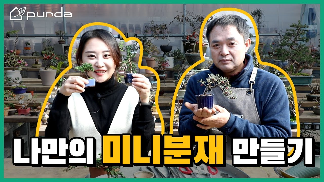 내손에 쏙 들어오는 미니 분재화분 만드는 방법ㅣ20년 이상의 분재경력을 가진 자운님의 가지치기, 수형잡기 노하우까지ㅣ가드닝클래스도 진행중