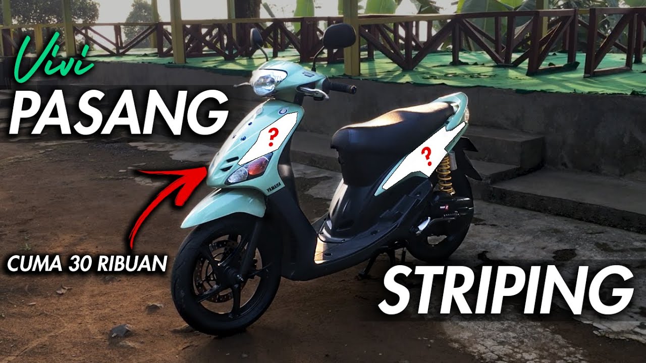 PASANG STRIPING SI VIVI BIAR MAKIN CAKEP | HARGA 30 RIBUAN DAPET STRIPING TRANSPARAN SEBAGUS INI ??