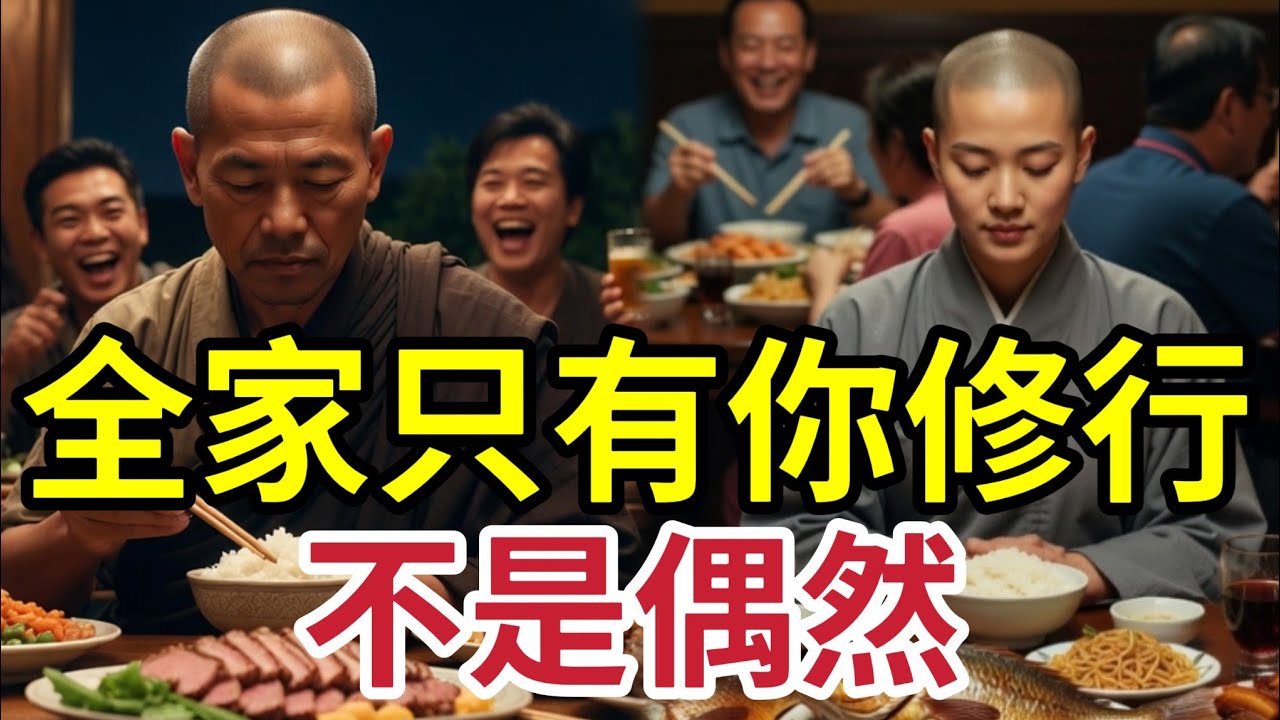 #佛禪 為何「只有你在修行」身邊人都影響不了你？原來因緣「早已注定」只是你甚麼都忘記了！