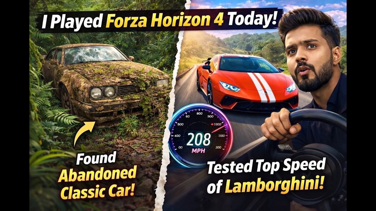 Lamborghini Top Speed vs. Finding an Abandoned Jaguar | Forza Horizon 4 Gameplay