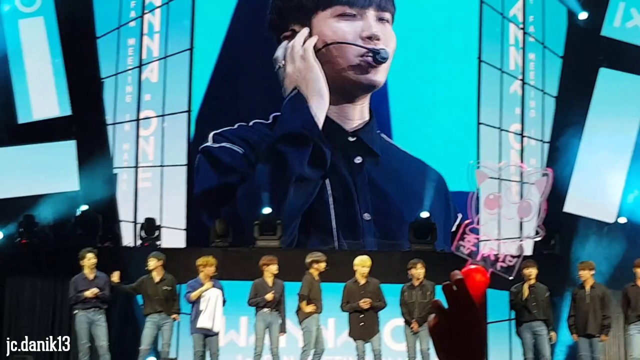 180114 Wanna One FM in Macau - Closing Ment - All members